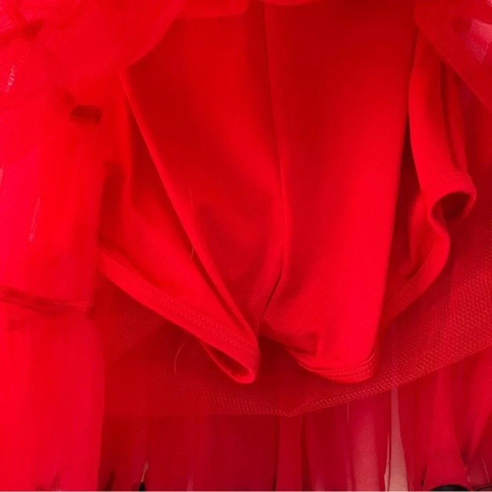 Curtain Call Red Sequin Tap Dance Dress Costume Size CME